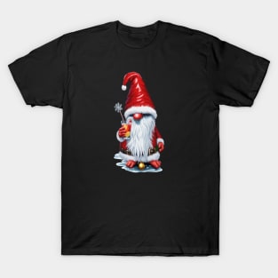 Norwegian Gnome Holding A Cranberry Juice Cocktail T-Shirt